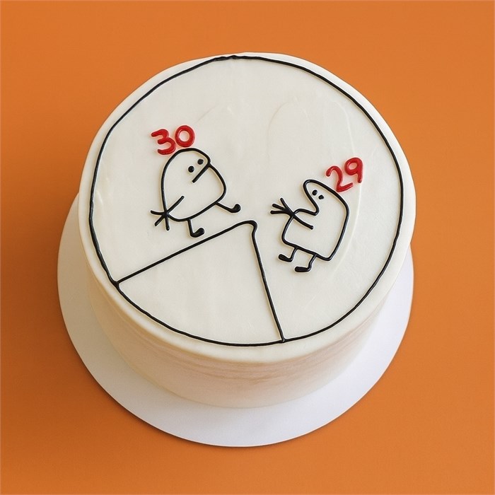 Бенто торт XL ко Дню рождения (с человечками) 1717