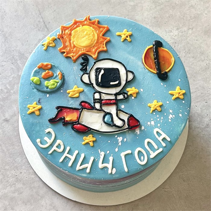 Бенто торт XL с космонавтом 1851