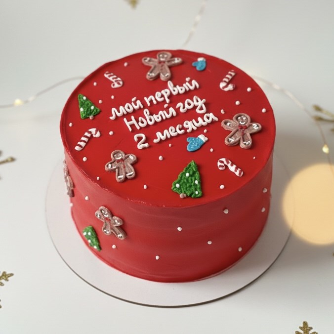 Бенто торт Мой первый Новый год 1857