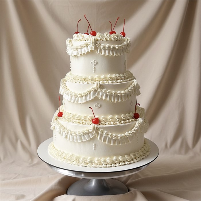 Свадебный торт Ламбет (с вишенками) 1802