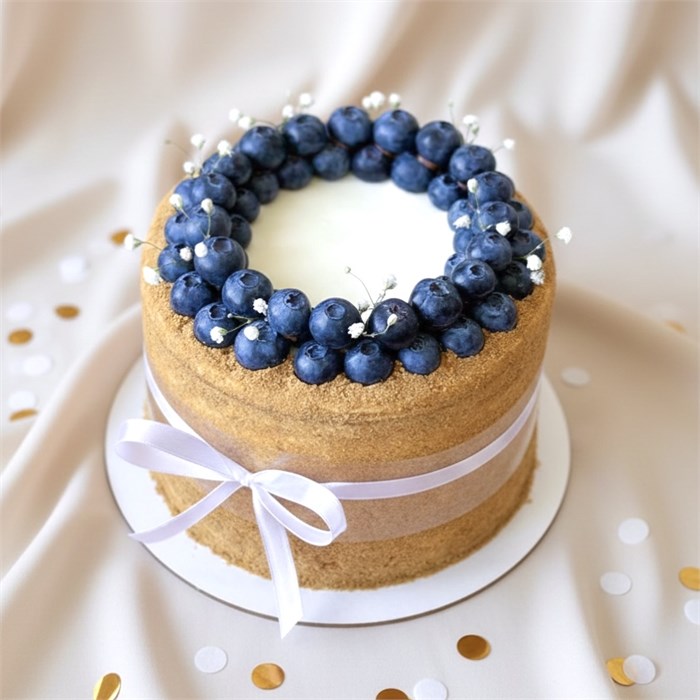 Торт с венком из голубики, 7-8 порций 1686