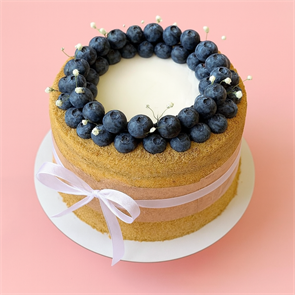 Торт с венком из голубики, 7-8 порций 1686