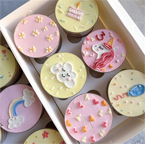 Набор тортов в стакане (единороги) 1838