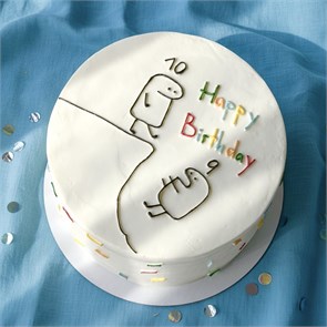 Торт 7-8 порций ко Дню рождения 02 1699