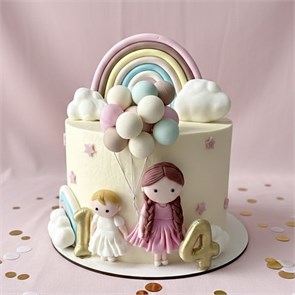 Детский торт,  для девочек 1887