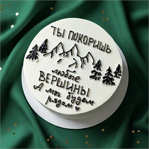 Бенто торт «Ты покоришь любые вершины» 1791